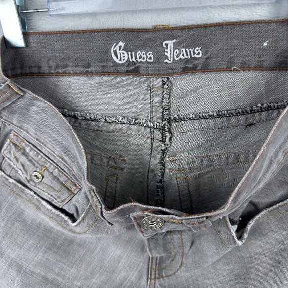 Guess Jeans Womens Bootcut Leg Size 32 Mid Rise 100% Cotton Gray Light Wash - Picture 5 of 12